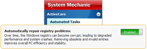 Automatically repair registry problems Automatically repair registry problems