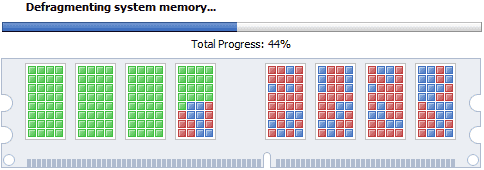 Memory defragmentation process Memory defragmentation process