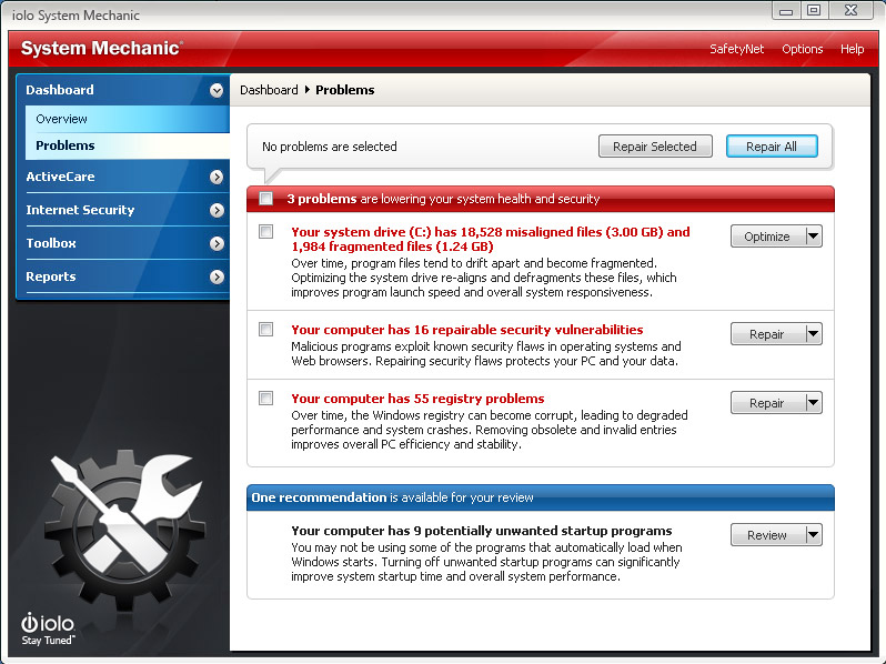 sm screenshots problems large